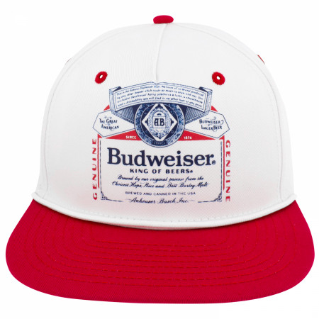 Budweiser Retro White Rope Snapback Hat - WearYourBeer
